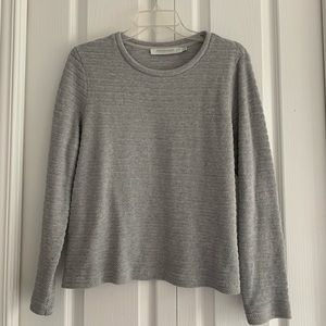 Gray long sleeve cotton shirt